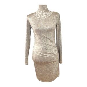 Shimmering Lulus Evening Dress. Mixture of Gold/Black. Sz S.